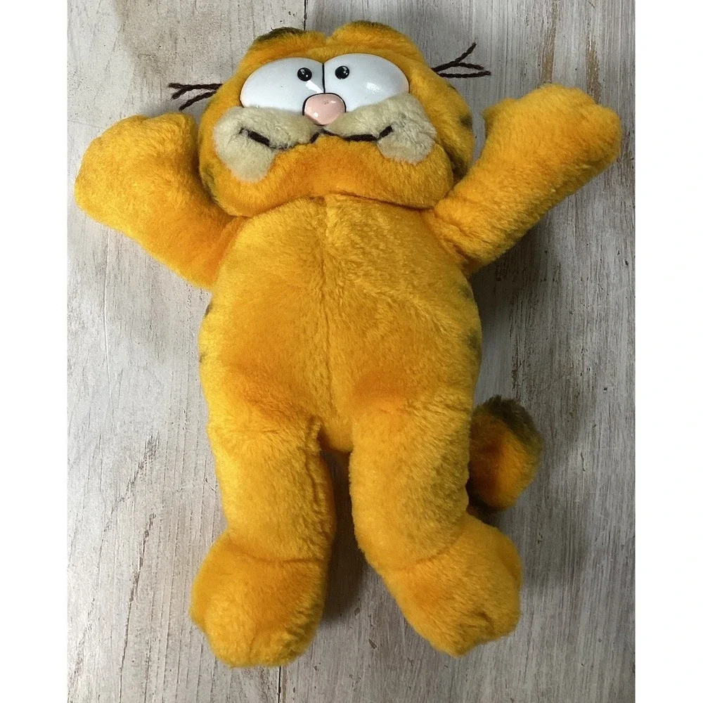 Vintage RARE‎ 1978 1981 Garfield Stuffed Animal Plush With Rotating Head